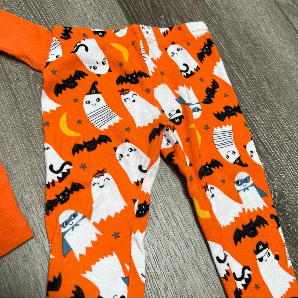 CARTERS 3PC HALLOWEEN LONG SLEEVE PAJAMAS WITH TUTU 12MO